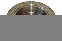 Street T2 Slotted Front Brake Rotor, 08-15 Mitsubishi EVO X