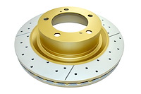 Street Series Drilled/Slotted Brake Disc, 08+ Toyota Sienna 200 Series