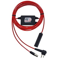 RT4312 Single Radio Car Harness [Motorola 2-PIN Radio Connector, 4 Conductor Helmet Connector]