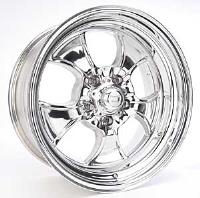 Polished Hopster Wheel Size: 17 x 8" Bolt Circle: 5 x 4-3/4" Rear Spacing: 4"