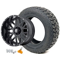 Jeep JK KMC XD820 Wheel and Tire Kit 2007-15 Jeep Wrangler JK Includes: