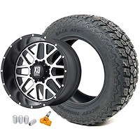 Jeep JK KMC XD820 Wheel and Tire Kit 2007-15 Jeep Wrangler JK Includes: