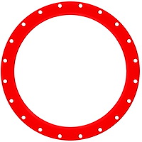 XD827 Series RS3 Red 18" Bead Ring Insert
