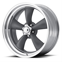 VN2155665 VN215 Series Classic Torq-Thrust II Wheel [Size: 15"x6"] Mag Gray Center w/Machined Barrel Finish