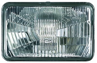 4" x 6" Rectangular Vision Plus Halogen Conversion Headlamp Includes 1 Lamp and Dust Boot Bulb NOT Included ECE Approved