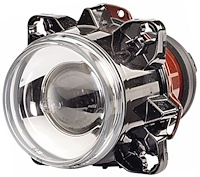 90mm DE Series Halogen Headlamp Module Round Clear Lens 12V SEA Approved Each