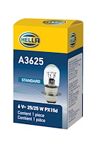 BULB 3625 6V 25/25W PX15D T6
