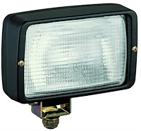 Picador Halogen Work Lamp Rectangle Glass Lens Black Housing Close Range 12V 55W Rotating Base Qty. 12