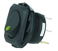 Rocker Switch Green LED