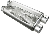 Ultra-Flo Welded X Muffler Dual In/Out: 3"