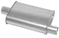 Thrush Turbo Muffler 2 in. [Offset/Center] 18-1/2 in. Overall, 3.25 in. x 7.75 in. Body [Aluminized]