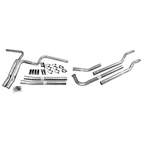Exhaust System for 1973-1989 Chevrolet K10 Suburban, K20 Suburban, V10 Suburban, V20 Suburban, GMC K1500, K2500, K3500
