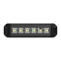 BB6110D BUILTBRIGHT Work Bar Strobe4 Slim, 4 in. Ultra Slim Strobe Light, Amber/Green