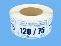 LABEL TEMPORAR SPARE TIRE