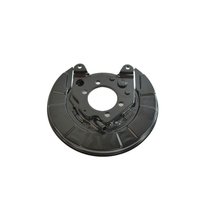 Left Rear Drum Brake Backing Plate Fits Select Chrysler, Dodge and Jeep Models [Steel, Black]