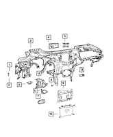68594371AA Radio Bracket Fits select Dodge Durango