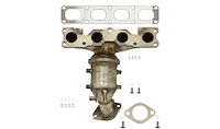 641498 Federal/EPA Catalytic Converter - Direct Fit w/ Integrated Manifold; Fits Select Kia/Hyundai