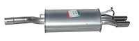 AU15347 Exhaust Muffler; 1995-1998 Audi A6 Quattro Rear, 1992-1994 Audi 100 Quattro Rear