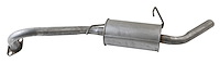 DA31347 Exhaust Muffler; 1996-2000 Nissan Pathfinder Rear, 1997-2000 INFINITI QX4 Rear