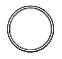 HW7076 Exhaust Pipe Flange Gasket; Fits Select Nissan