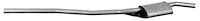 ME0995 Exhaust Muffler; 1966-1976 Mercedes-Benz 240D Center, 280C Center, 200D Center, 220D Center, 280 Center