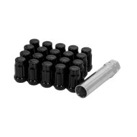 5745K5-BLK Closed End Black 12mm x 1.50 Spline Lug Nut Kit [20-Lug Kit]
