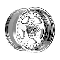 003P-58061+00 Telstar 2.0 Wheel [Wheel Size: 15" x 8"] Polish Center with Polished Step Lip