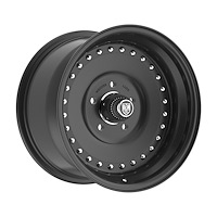 005SB-58561+03 Auto Drag 2.0 Wheel [Wheel Size: 15" x 8.50"] Satin Black Center with Satin Black Step Lip