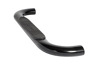 DZ372529 Textured Black Steel Side Steps 4 in. Oval Cab Length Fits Select GM Silverado/Sierra 1500/2500/3500 HD