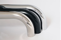 DZ372533 Stainless Steel Side Steps 3 in. Round Cab Length Fits Select GM Silverado/Sierra 1500/2500/3500 HD