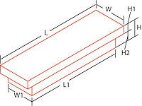 DZ8163B Red Label Single Lid Crossover Tool Box Fits Select Ram, Isuzu, Dodge, GM, Ford, Nissan, Mitsubishi, Toyota
