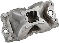 Small Block Chevy Intake Manifold Holley 4150 Carb Flange