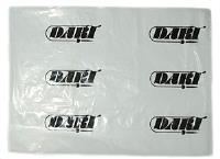 Logo Engine Bag 4 mil clear plastic