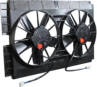Mach Two Series Electric Cooling Fan, Diameter: 11 in., Type: Dual