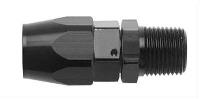 190166-BL AN Fitting [Series 3000 Direct-Fit, -6 AN Hose to 3/8 in. NPT Male Threads, Straight, Black]