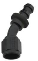 203008-BL 203008BL Series 8000 Push-Lite Race Hose End 30 Degree -8 AN [Black]