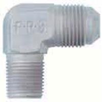 482206-CL Aluminum 90-Degree Adapter -6 x 1/4 NPT Clear