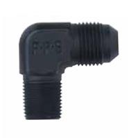 482212-BL Adapter Fitting [-12 AN Male to 3/4 in. NPT Male, 90 Degree, Black]