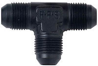 482404-BL Aluminum -4 AN Tee Adapter - 824 - Black