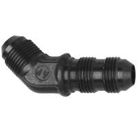 483706-BL Adapter Fitting [-6 AN Male to -6 AN Male, 45 Degree, Black]