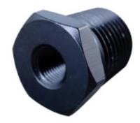 491203 Adapter Fitting [3/8 in. NPT Male to 1/8 in. NPT Female, Straight, Blue]