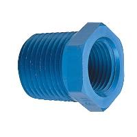 491206 Adapter Fitting [1/2 in. NPT Male to 1/8 in. NPT Female, Straight, Blue]