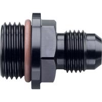491945-BL Adapter Fitting [-6 AN Male Threads to 3/4 in.-16 Male, Black]