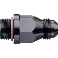 491946-BL Adapter Fitting [-8 AN Male Threads to 3/4 in.-16 Male, Black]