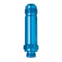 491978 Carburetor Fitting [-8 AN Male Threads to 9/16 in.-24 Male Threads, Blue]