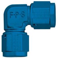 Aluminum AN Female - Female 90-Degree Coupler - 963 -6AN x 90°