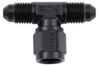 498203-BL AN to AN Tee Adapter Fitting [-6 AN Male to -6 AN Male, -6 AN Female Swivel Center Port]
