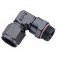 499006-BL AN 90-Degree Female Swivel to AN Straight Thread Fitting -6 x 9/16 in.-18 (-6 AN)