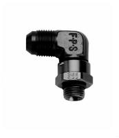 -10 AN x 1 1/16-12 12 90 Degree Swivel [Black]