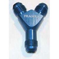 900611 Billet Flare to Flare Y-Fitting 10AN Male Inlet x 8AN Male Outlets